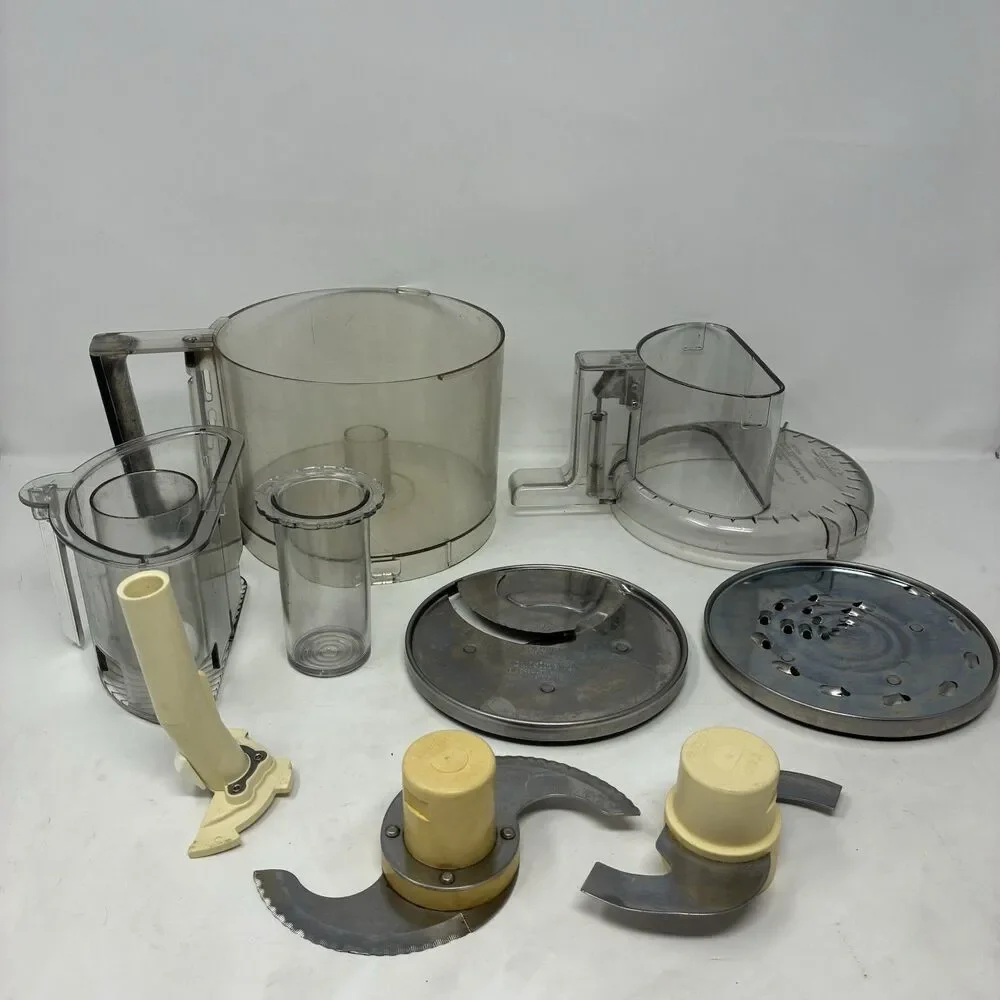 Cuisinart Prep 11 Plus DLC-2014 Food Processor Work Bowl w/ Lid, Pusher, Extras